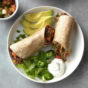 Instant Pot Beef Burrito with Green Chilis