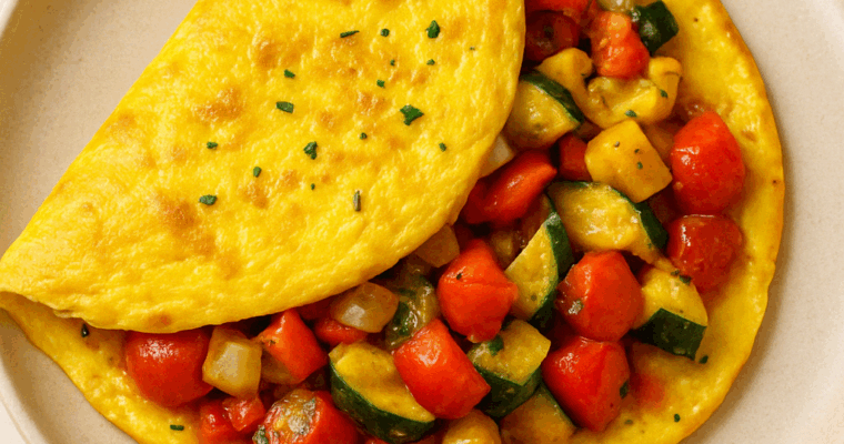 Wholesome Roasted Vegetable Egg Omelet