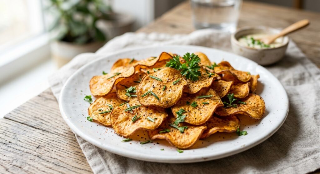 Crispy Air Fryer Sweet Potato Chips