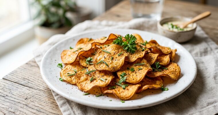 Crispy Air Fryer Sweet Potato Chips